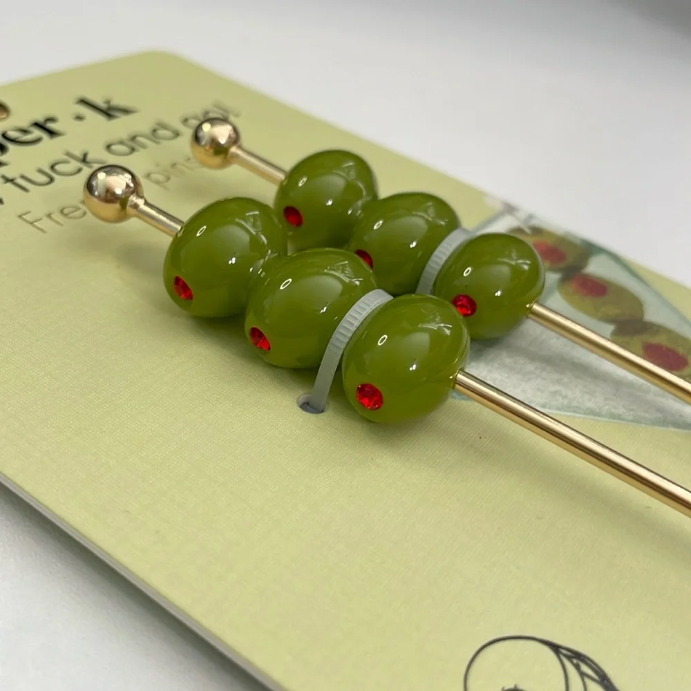Piper K | Accessories | Piper K Olive French Hair Pins 